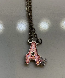 Official Walt Disney 10" Inch Letter “A” Necklace - Picture 1 of 5