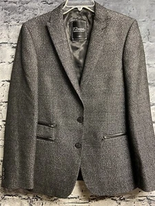 7 Diamonds Mens Blazer Jacket Size Medium Charcoal Sport Casual Hipster Wool - Picture 1 of 16