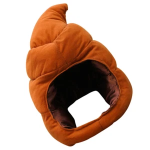 Funny Poop Hat Child Novelty Hats Adults Headwear Stuffed Cosplay - Picture 1 of 12