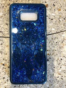 For Samsung Galaxy Blue Dream Catcher Glitter Stars Liquid Water Case - Picture 1 of 4