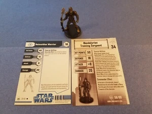 Star Wars Miniatures Virtual+Regular Card Mandalorian Training Sergeant - Bild 1 von 1