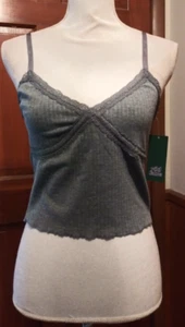 Wild Fable Size Medium Tank Top/Cami Lace Trim Cropped Stretchy 18" L - Picture 1 of 8