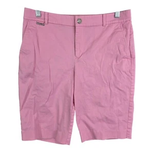 Womens Lauren Ralph Lauren Pink Bermuda Shorts Cotton Stretch 11" Inseam Size 4 - Bild 1 von 9