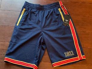 FILA BARNEYS NEW YORK Mens Dazzle Boxing Trunk MESH SHORTS, Small, Blue Gold NWT - Picture 1 of 4