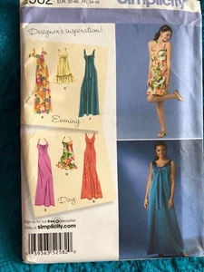 Simplicity 2582 Sizes 6-14 Misses/MS Petite Dress 2 Lengths 6 Views Uncut 2009 - Picture 1 of 4
