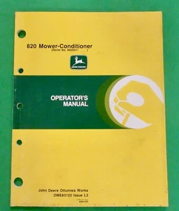 John Deere 820 Mower-Conditioner Operator's Manual (OME83122) - Picture 1 of 10