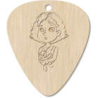 7 x 'Girl With Teddy' Guitar Picks / Pendants (GP00022981)