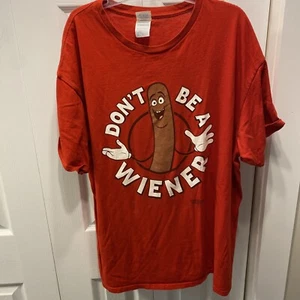 Don't Be A Weiner Graphic T-Shirt Sausage Party Movie Promo Adult Extra Large - Picture 1 of 5