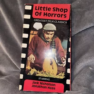 Little Shop Of Horrors Vhs Tape Preowned Jack Nicholson Jonathon Haze Classic GC - Picture 1 of 5