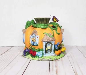 PARTYLITE Harvest Pumpkin Tea Light House - P7316 Retired  Halloween Decor - Picture 1 of 12