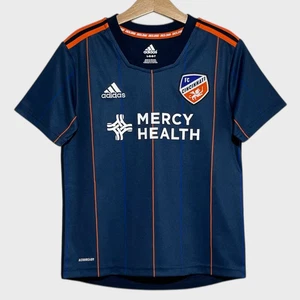 adidas FC Cincinnati 2021 Blue Home Soccer Jersey Kids Large (Fits Youth Small) - Picture 1 of 4