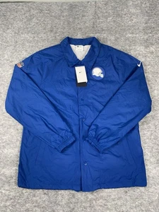 Royal Indianapolis Colts Nike Full Snap Jacket Mens L Sideline Coaches NFL - Picture 1 of 7
