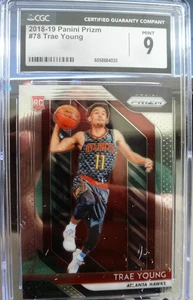 2018-19 Panini Prizm Trae Young Rookie #78 CGC 9.0 MINT Atlanta Hawks - Bild 1 von 2