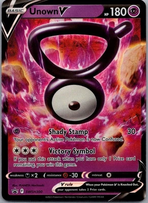 Unown V Promo SWSH: Sword & Shield Promo Cards SWSH300 NM - Image 1 of 2