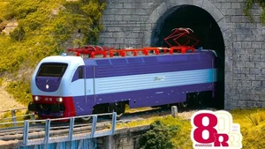 Rivarossi FS E.402B "Treni Turistici Italiani" locomotive 80th Anniversary blue - Picture 1 of 5