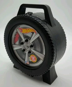 Hot Wheels 30 Car Tire Shaped Storage Case Holder With 12 Extra Cars - Picture 1 of 7