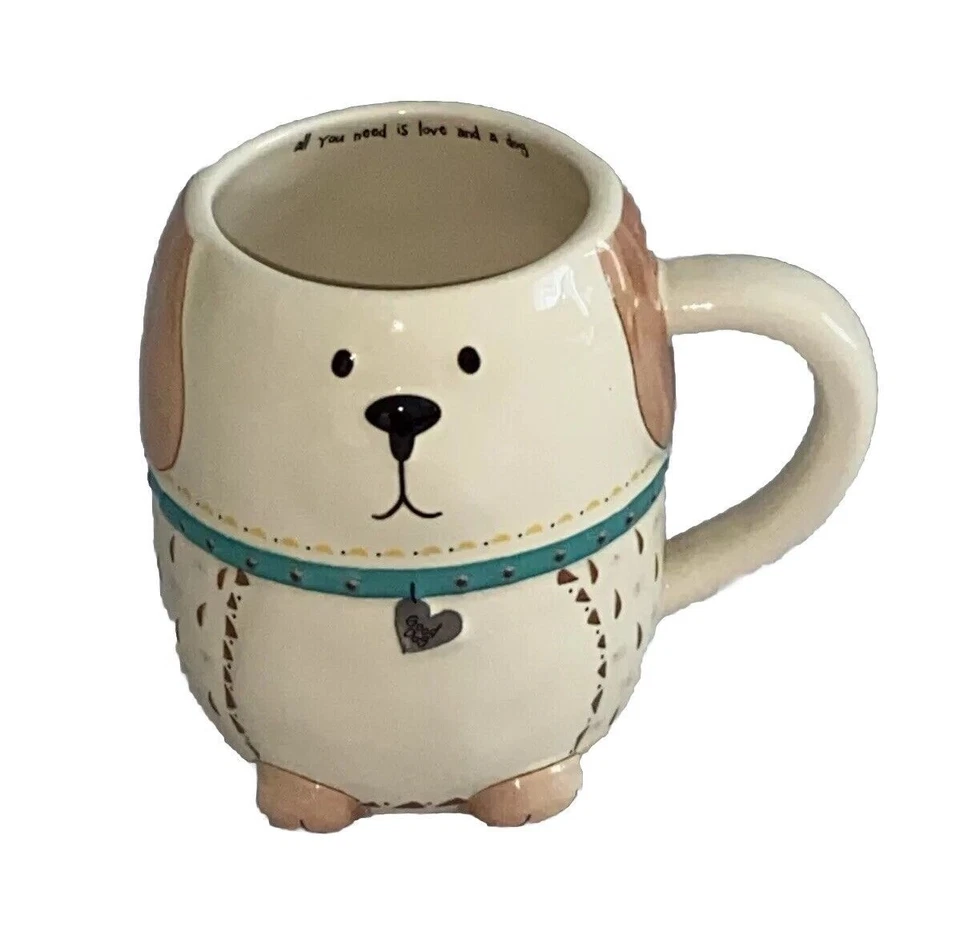 VIDA NATURAL "todo lo que necesitas es amor y un perro" Taza para perro Café Té Coco Foto 1 de 4