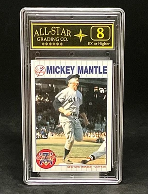 Mickey Mantle~1997 Shoe Box Collection ~Mickey Mantle #62 Graded ASG 8 - Image 1 of 2