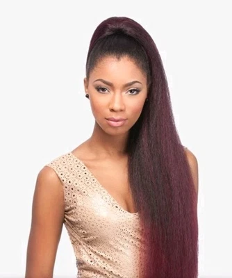 Sensationnel Instant Draw String Pony Tail Perm Yaki 24" F1B/BG.   - Image 1 of 4