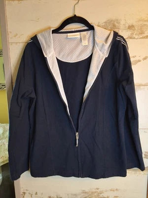 Womens Liz Claiborne Liz & Co. Black Sport Full Zip  Jacket M - Image 1 of 4