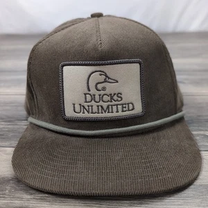 Ducks Unlimited Snapback Cord Mütze braun Jagdmütze bestickt Patch Herren - Bild 1 von 8