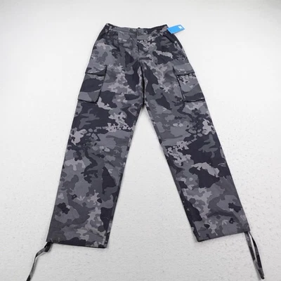 Pantalones Adidas Para Hombre Pequeños Gris Camuflaje Carga Ripstop Utilidad Joggers Cordón NUEVO Foto 1 de 4