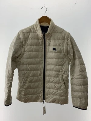 Jaqueta de náilon Burberry Black Label branca ganso tamanho G masculina WHT #EK BIA - Imagem 1 de 4