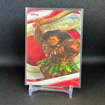 Maui #15 Red Wave Refractor 4/5 - 2025 Topps Chrome Disney - Moana Movie - Image 1 of 4