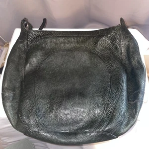 Bolso Bandolera Hobo de Cuero Banana Republic De Colección Negro Slouchy - Imagen 1 de 15