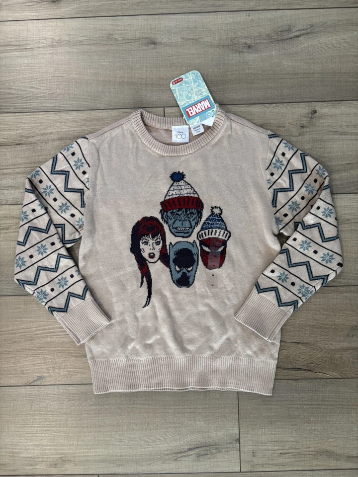 Suéter Feo Navidad Manga Larga Mediana Marvel Niño M Tostado Spider-Man Hulk Foto 1 de 1