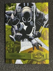 2022 Marvel Metal Universe Spider-Man Yellow Light FX Agent Venom #101 0d08 - Picture 1 of 3
