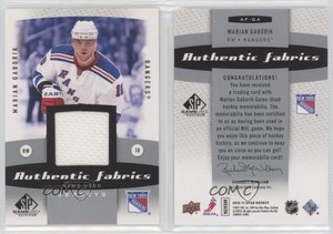 2010-11 SP Game Used Edition Authentic Fabrics Marian Gaborik #AF-GA