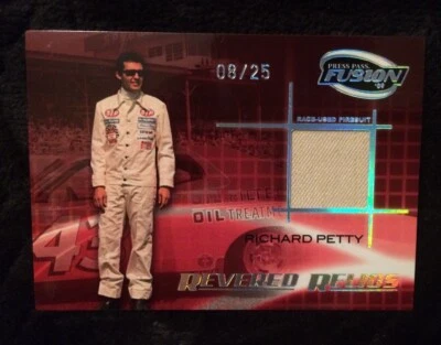 Richard Petty Press Pass Revered Relics Race Used  08/25 RR-RP 2009 NASCAR Card! - Image 1 of 2