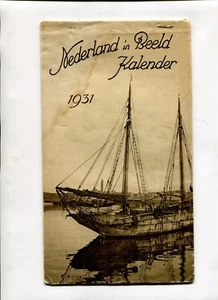 Vintage Kalender 1931 NEDERLAND IN BEELD Niederlande auf Fotos - Bild 1 von 2