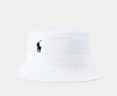 Polo Ralph Lauren Men's Chino Bucket Hat Large, Color Is Icelandic White, NWT - Image 1 of 2