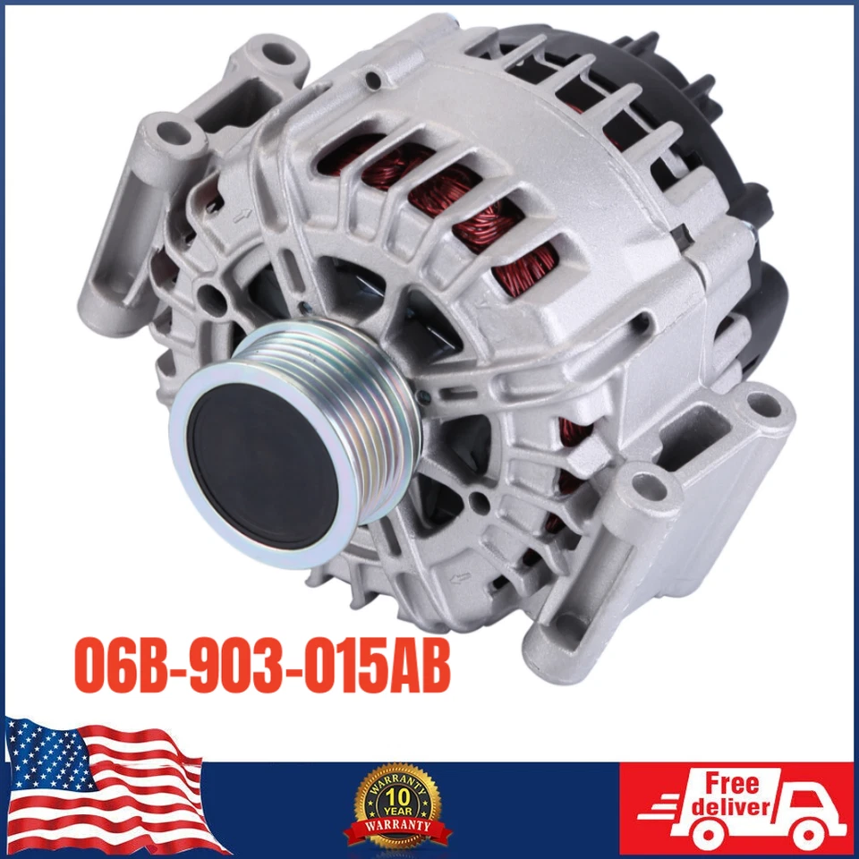 For 2002-2013 Audi 2.0L 1.8L CC EOS GTI Jetta Golf Ccta Alternator 06B-903-015AB Foto 1 de 4