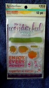 Recollections 12 pc. Stamp & Stencil Set (Life is Wonderful)