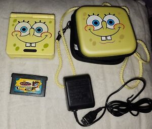 Nintendo Game Boy Advance SP Spongebob Squarepants With Rare Case And Game