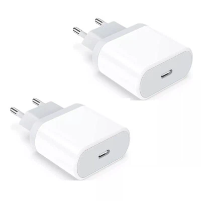 LOTE Cargador de Pared USB C Carga Rápida para iPhone Enchufe de Viaje Europeo Alimentación 1-10x Foto 1 de 4