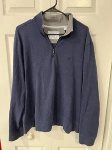 Southern Tide The Skipjack 1/4 Zip Pullover LS Shirt Cotton Blue Men's XL - Picture 1 of 2