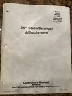 FORD-36" Snow Thrower Attachment-Models 63711-9607449-Operator's Manual