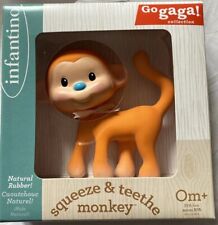 Squeeze & Teethe Monkey Free BPA Natural Rubber