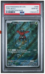 Tapu Bulu 2024 Pokemon S&V Fábula Envuelta Ilustración Raro 65 PSA 10 Gemas Como Nuevo - Imagen 1 de 2