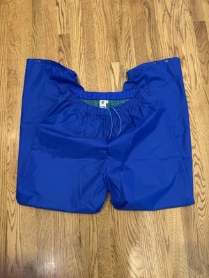 Vintage Columbia Lined Track Windbreaker Pants Men's Large Blue Snap Ankle Vtg - Image 1 of 4