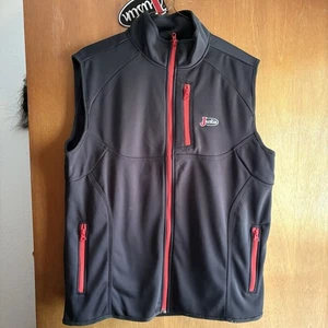 JUSTIN WESTERN VEST RN#135280 WITH TAGS BLACK/RED - Picture 1 of 5