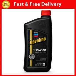 Chevron Havoline Conventional Motor Oil 10W-30, 1 Quart Bottle - Picture 1 of 8