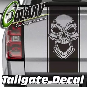 Tribal Skull Truck Bed Tailgate Decal - Fits Ram F150 Silverado Tundra & More - Picture 1 of 6