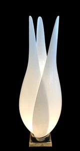 Roger Rougier Floral Table Lamp  1970s - Picture 1 of 12