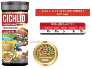 Boost Super Color Formula Fish Food  Plant Proteins For Malawi Cichlid Herbivore - Picture 1 of 9