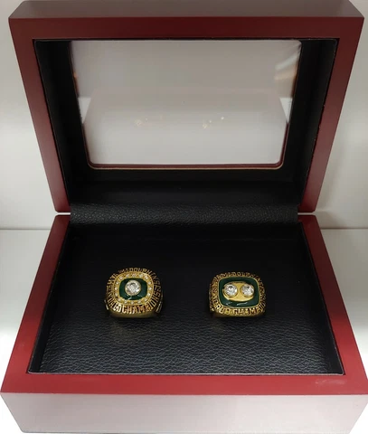 Miami Dolphins - Super Bowl 2 Ring Set With Wooden Display Box.. Scott, Csonka Cover